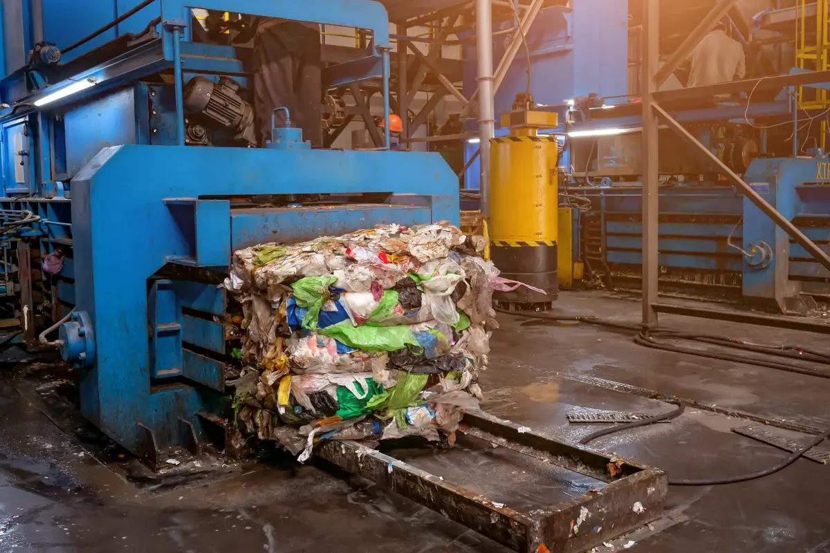 Bild einer Recyclinganlage